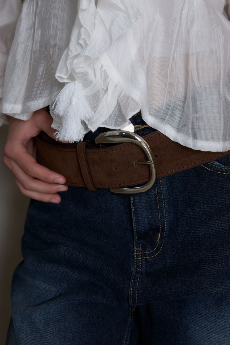 NOVA SYNTHETIC SUEDE WIDE BELT
