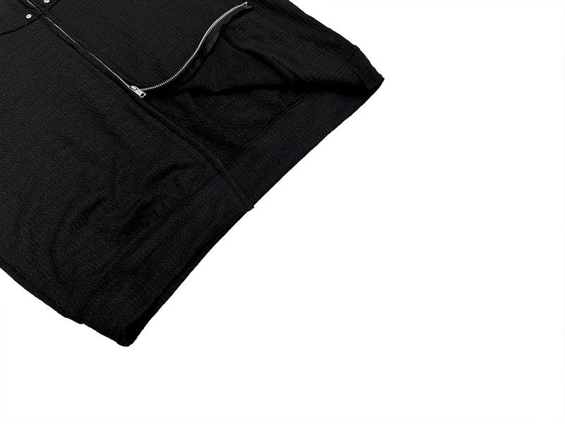 Derron Stud Half Zip-Up