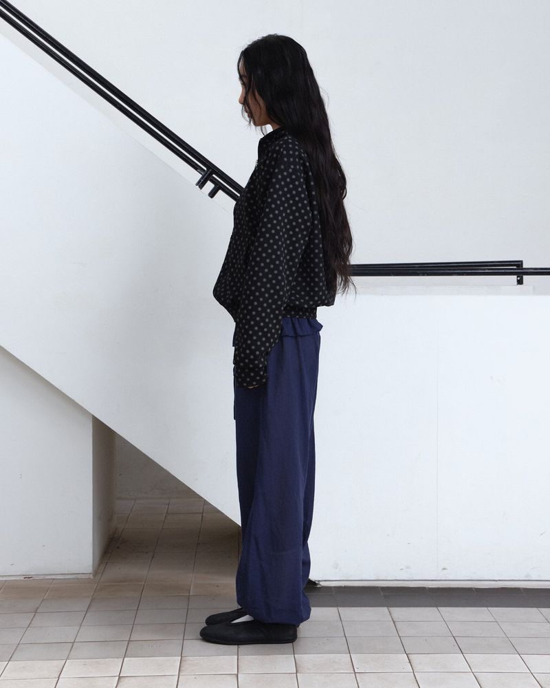 Dot Drift Zip-Up Hoodie