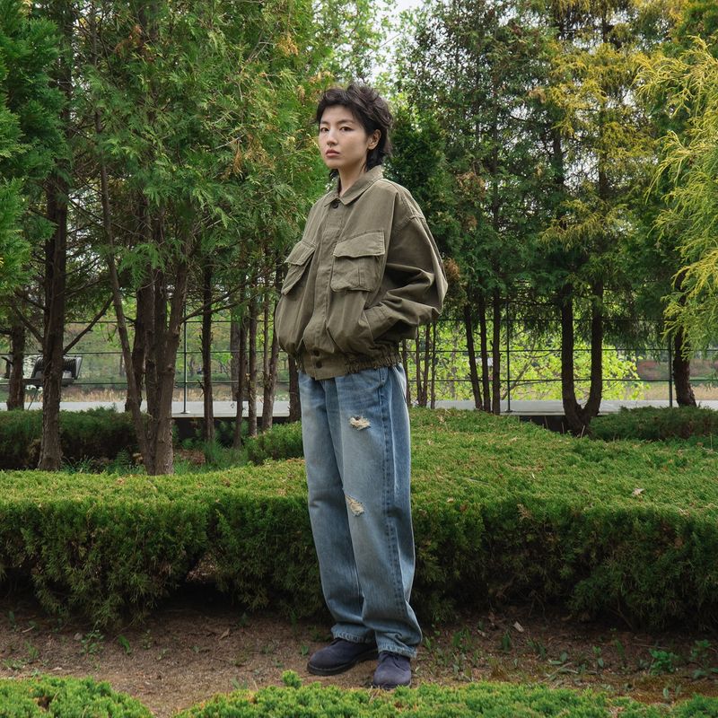 Quiet Trucker Jacket / Olive