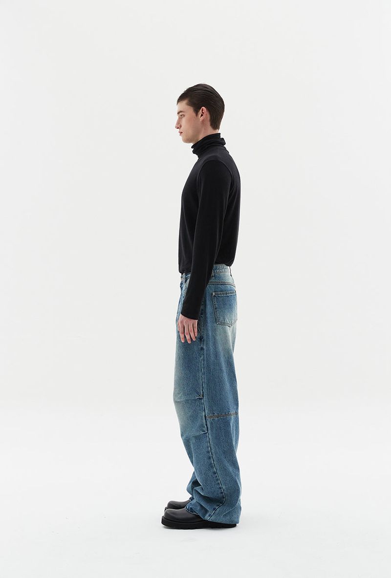 parachute wide denim blue