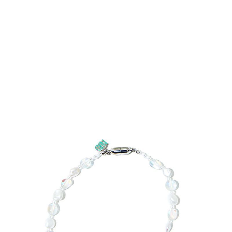 Opal crystal&pearl necklace