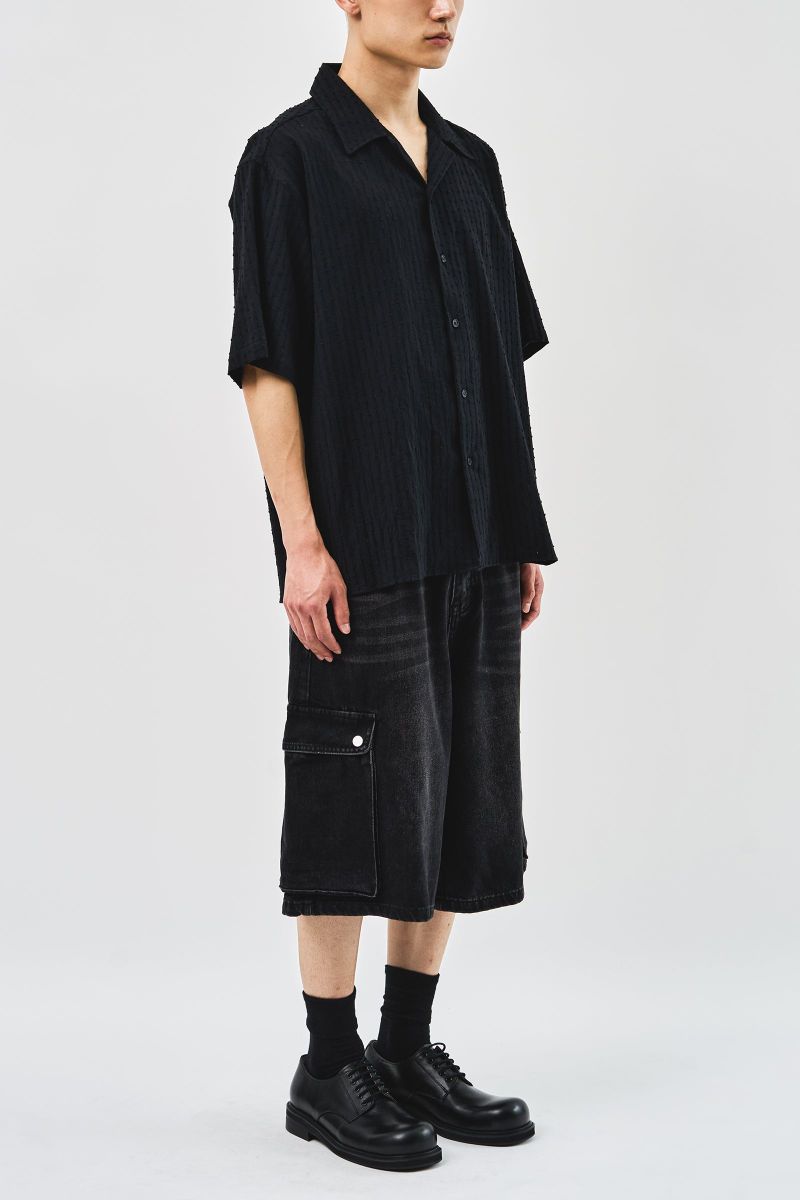 Baek Denim Cargo Bermuda (2color)
