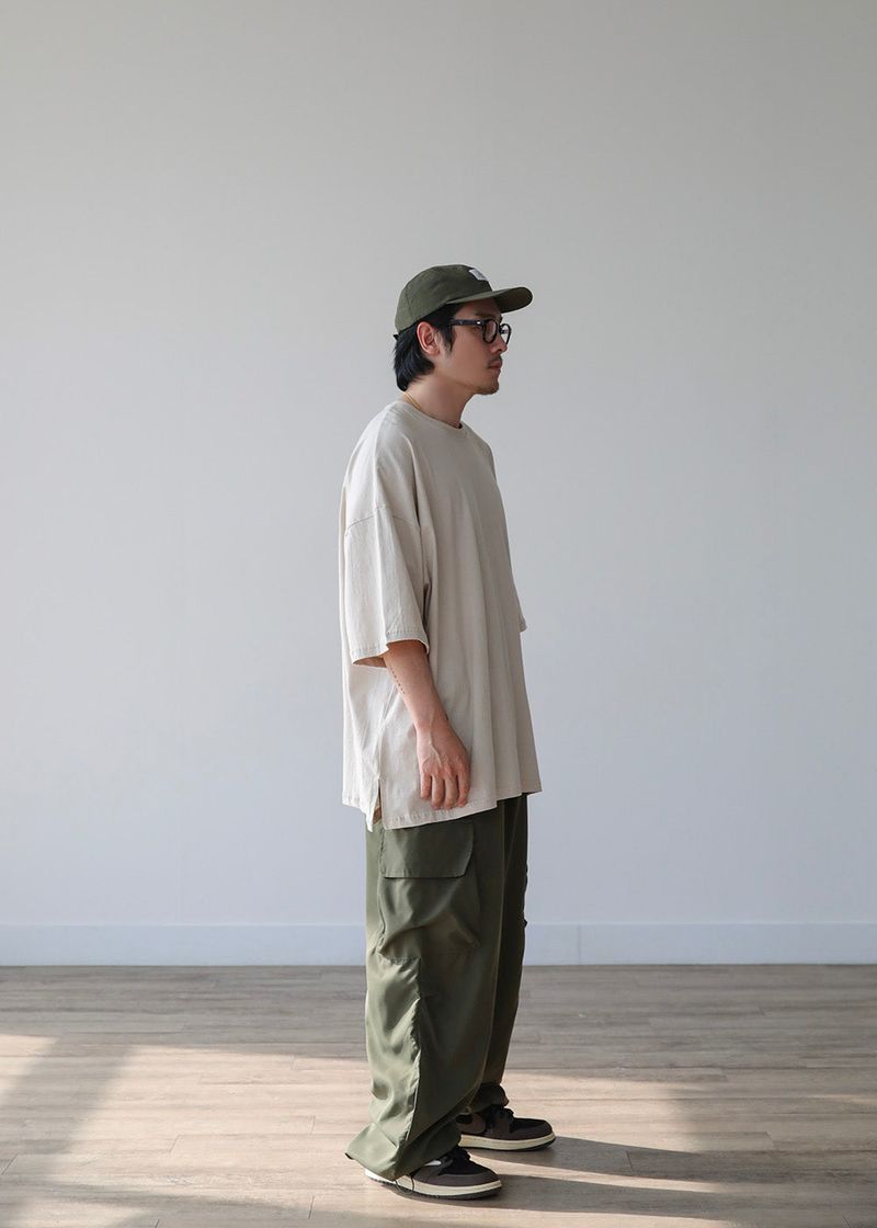 THIN WIDE CARGO PANTS