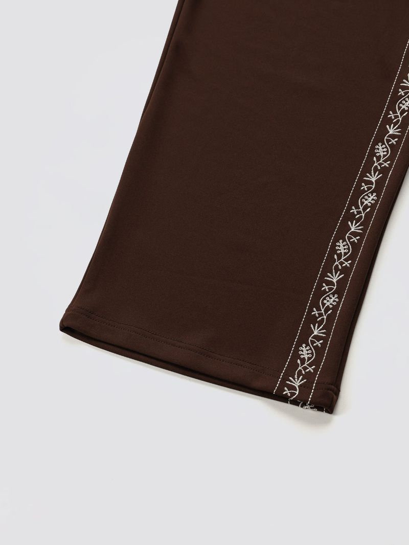 Embroidered Track Pants_Black