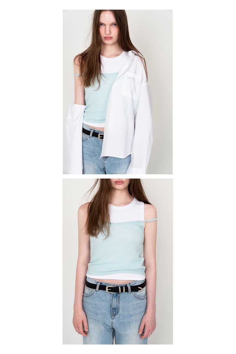 SUMMER SLEEVELESS (SKY BLUE)