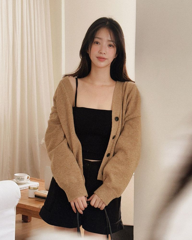Aden V-knit cardigan