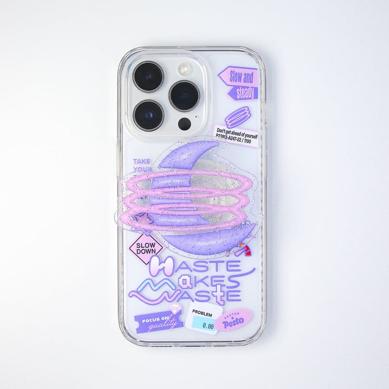 【MADE】'Haste makes waste' Jelly hard Phone case