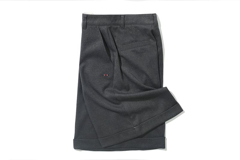 WIDE BERMUDA PANTS_GREY