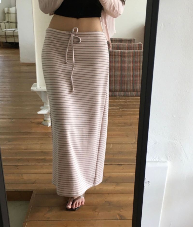 cloudemotion（クラウドエモーション）の「jellin stripe tension low maxi sk（Skirts）」
