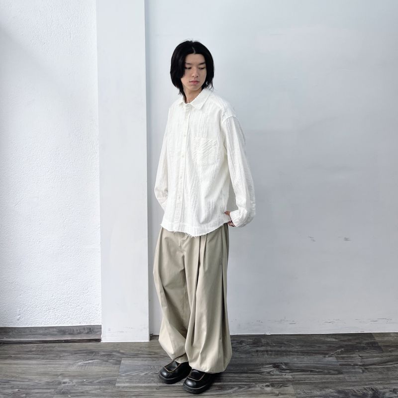 Frayed Textured Shirt