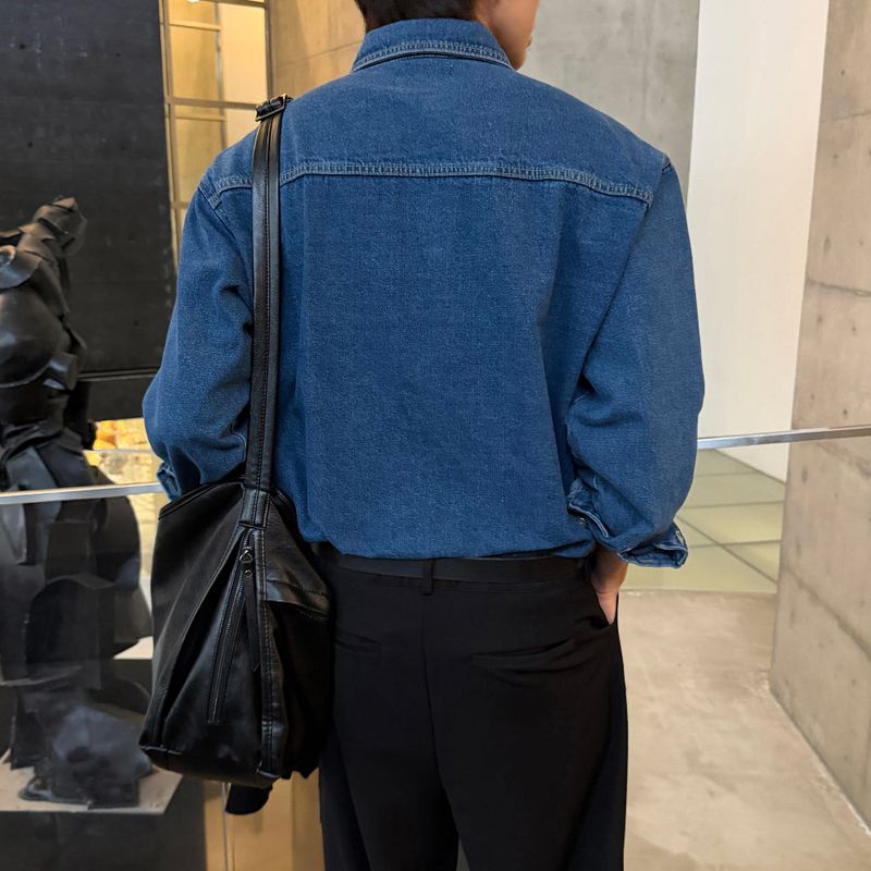 LMN Seattle Work Patch Denim Shirt (2 colors)