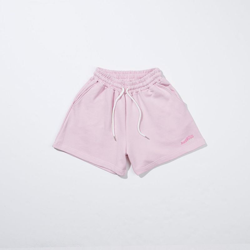Wave Logo Zurry Half Pants Pink