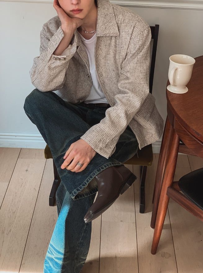 Cosley Tweed Crop Jacket