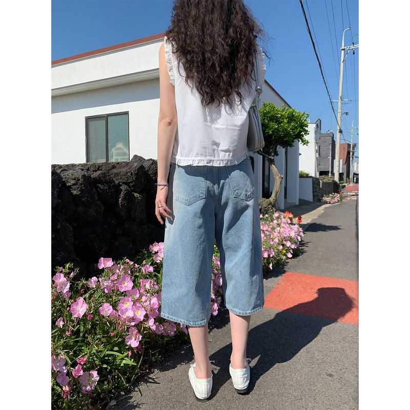 Nuggle 3/4 capri wide pants
