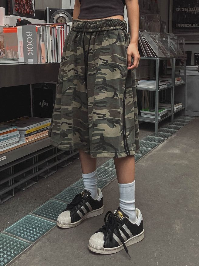 Free Camo Track Bermuda Pants