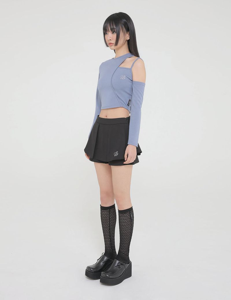 TULIP PANTS SKIRT(BLACK)