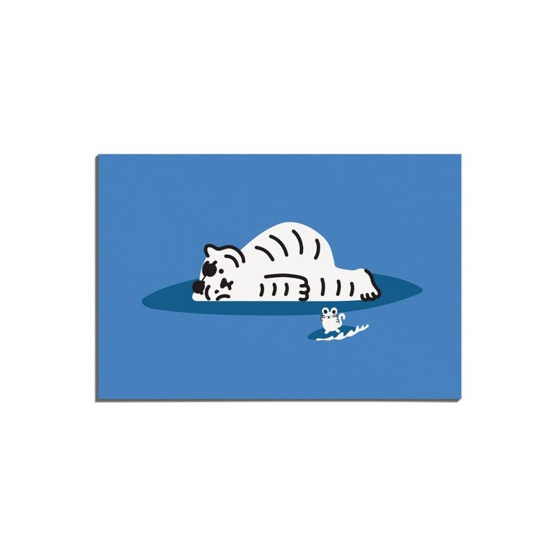 MUZIKTIGER(ムジークタイガー)の「LAZY SURFING TIGER POST CARD(Smartphone Accessories)」