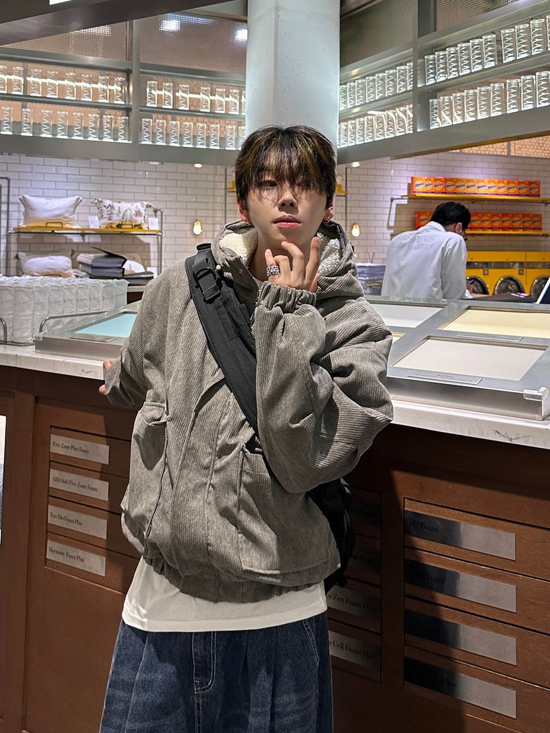 Number Jack Corduroy Hooded Jacket 3C
