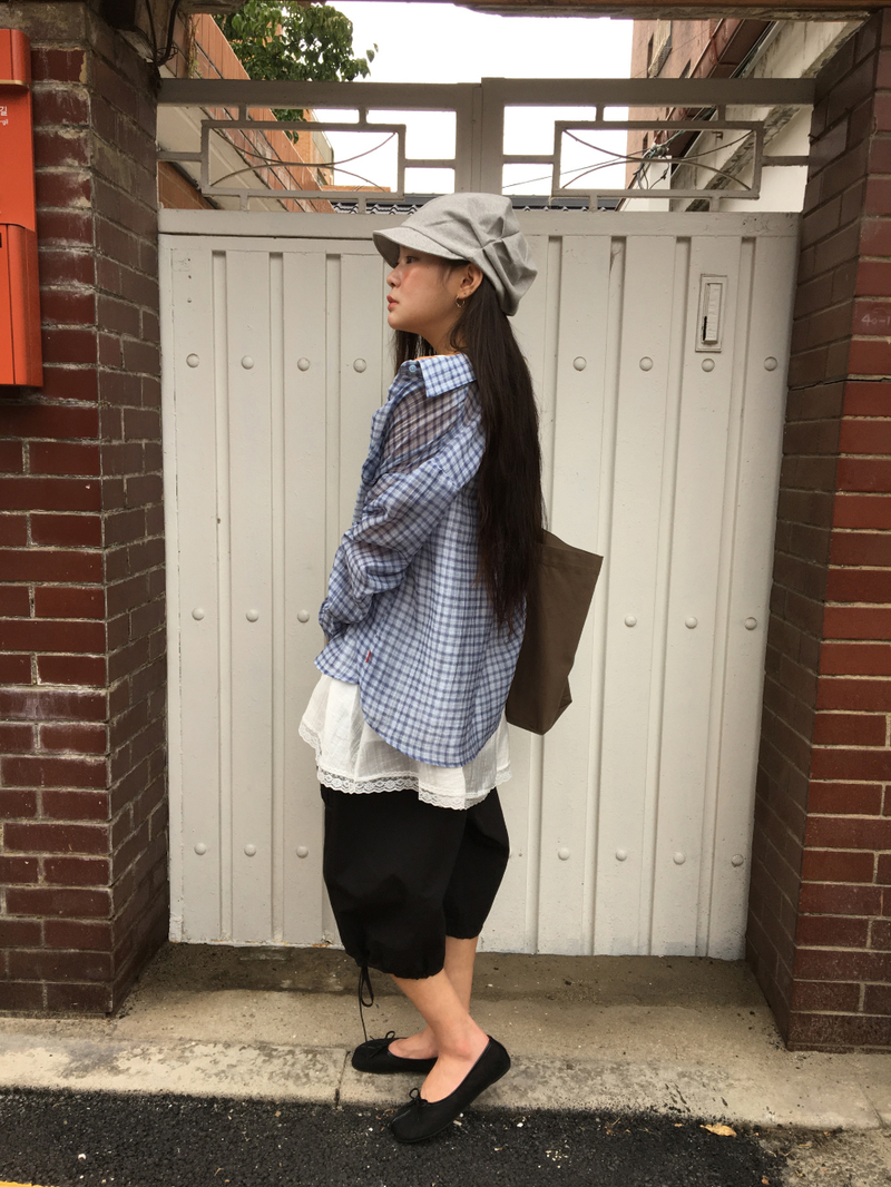 Kine Shirred Bermuda Pants (3color)