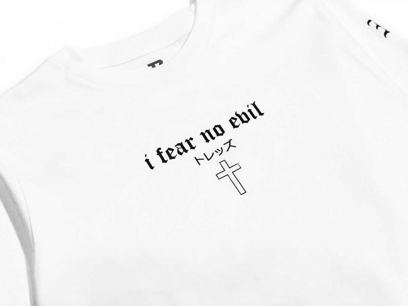 TZ I Fear No Evil Long Sleeve - White
