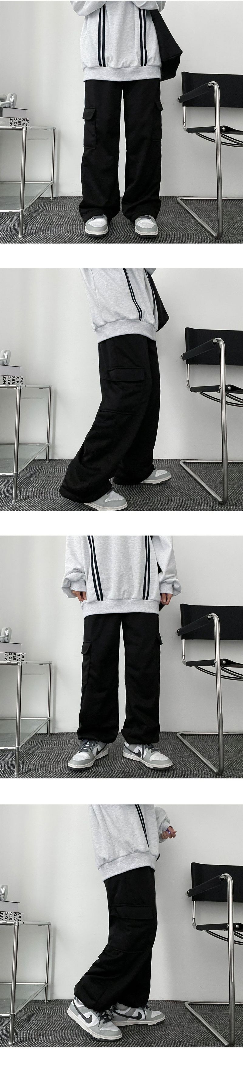 Reno Fluffy Banding Cargo Wide Pants