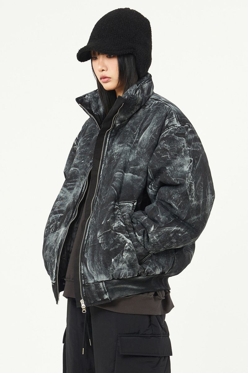 Raucohouse(ラウコハウス)の「Spotted dirty washed high-neck over jumper(Jackets/Outerwear)」