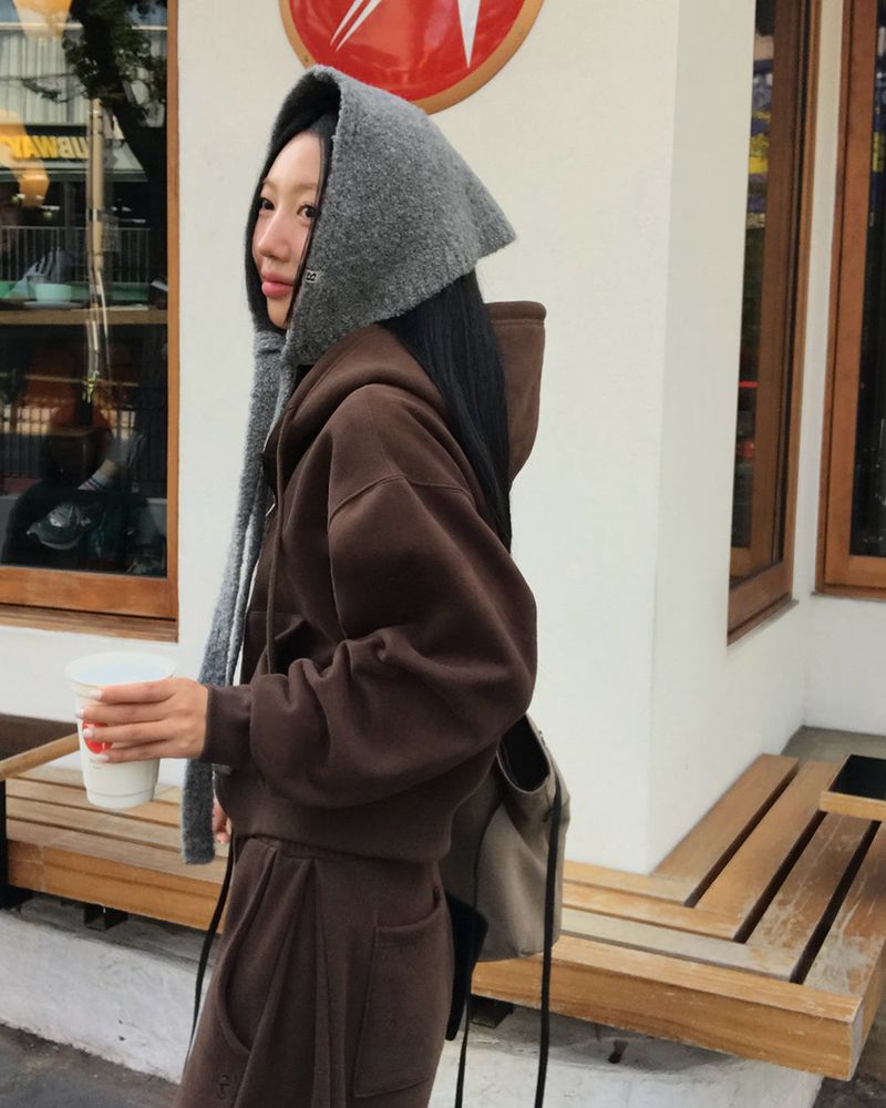 [ORIGINAL] Tibet 2-Way Cropped Hood Zip-Up