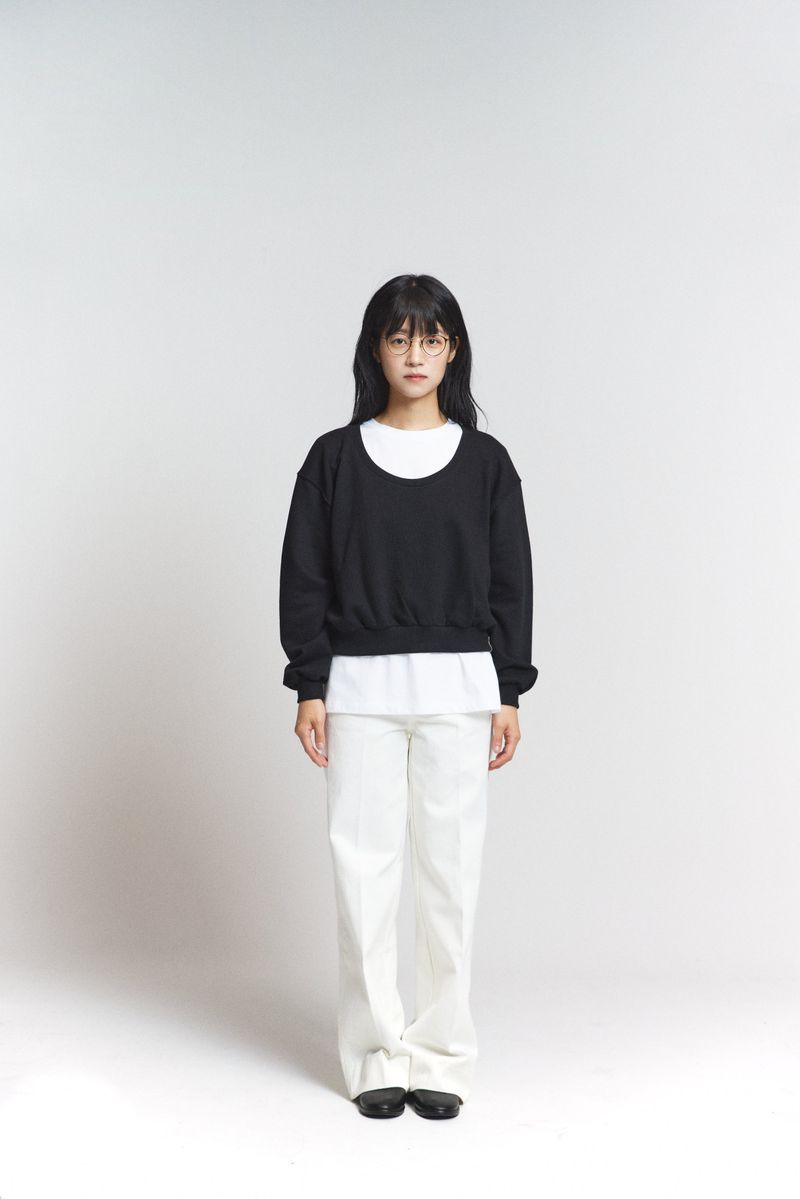 falt（フォルト）の「ベーシックコットンパンツ／ホワイト（パンツ）」