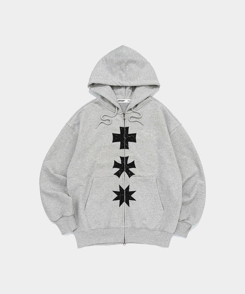MM THREE LOGO 2WAY ZIP-UP (2 COLORS)