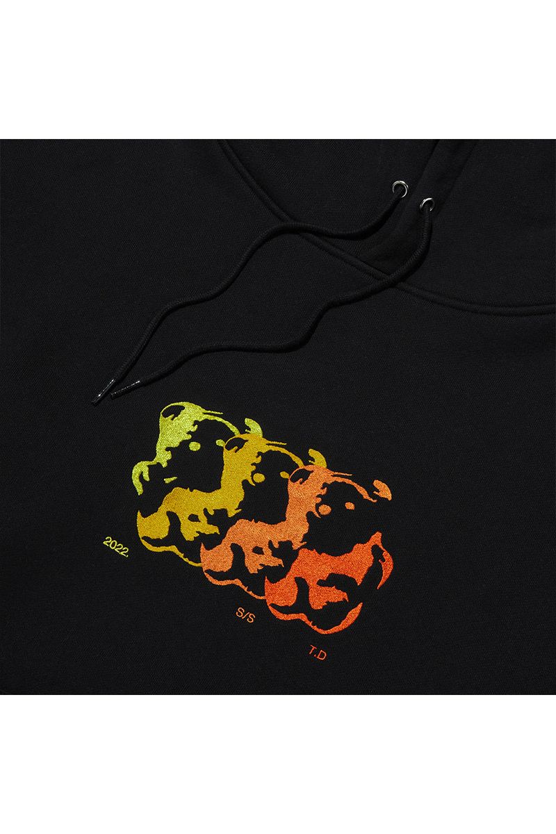 Flame Bear Hoodie_Black