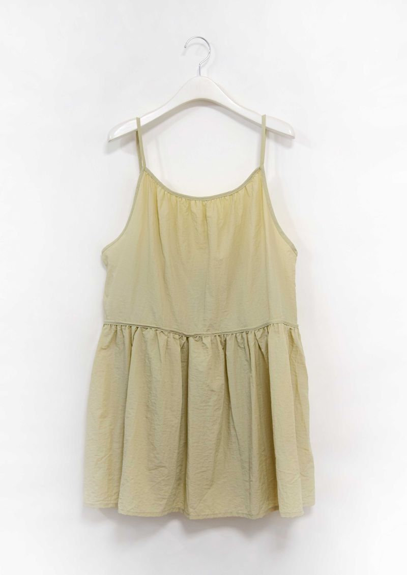 ribbon strap layered dress
