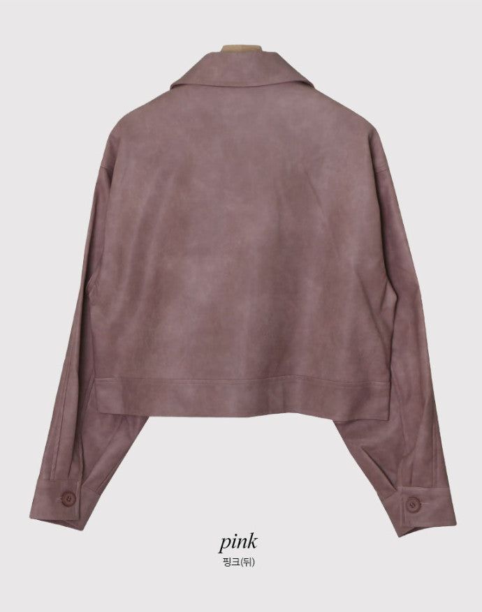 IF Spring Leather Jacket (3color)