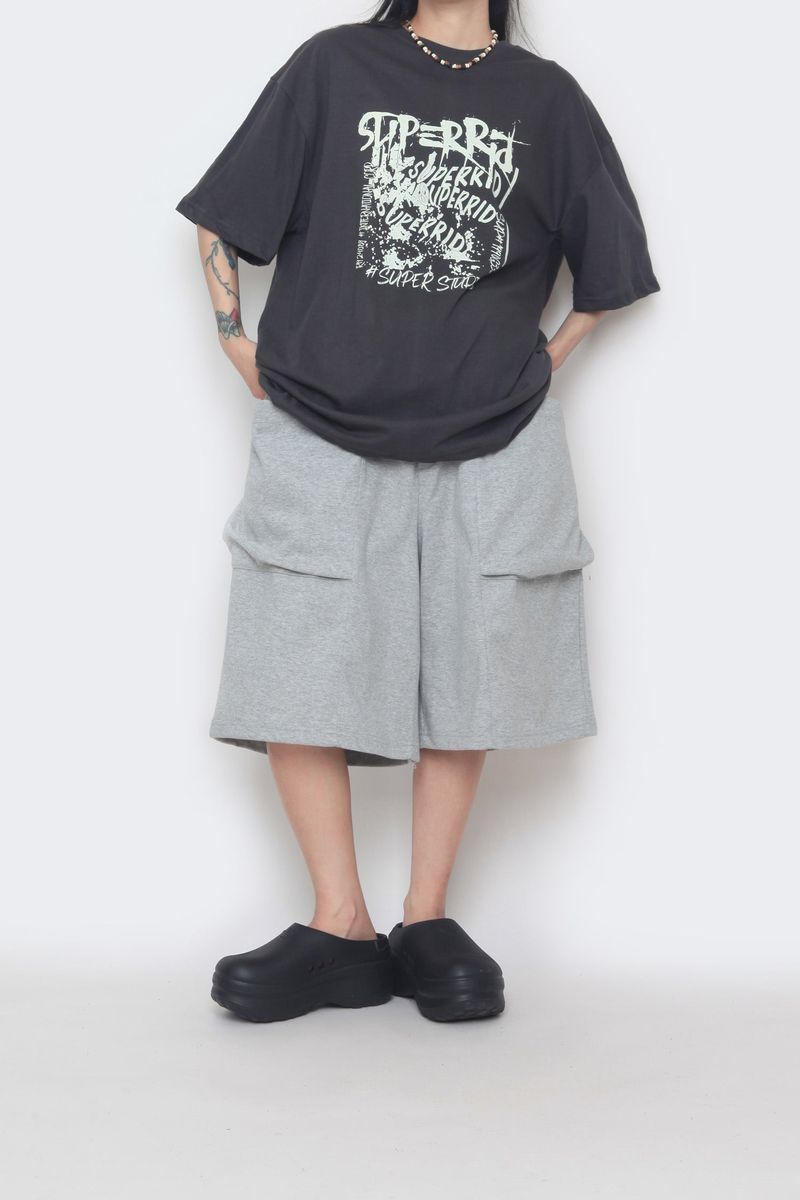 Double-Pocket Balloon Half Pants