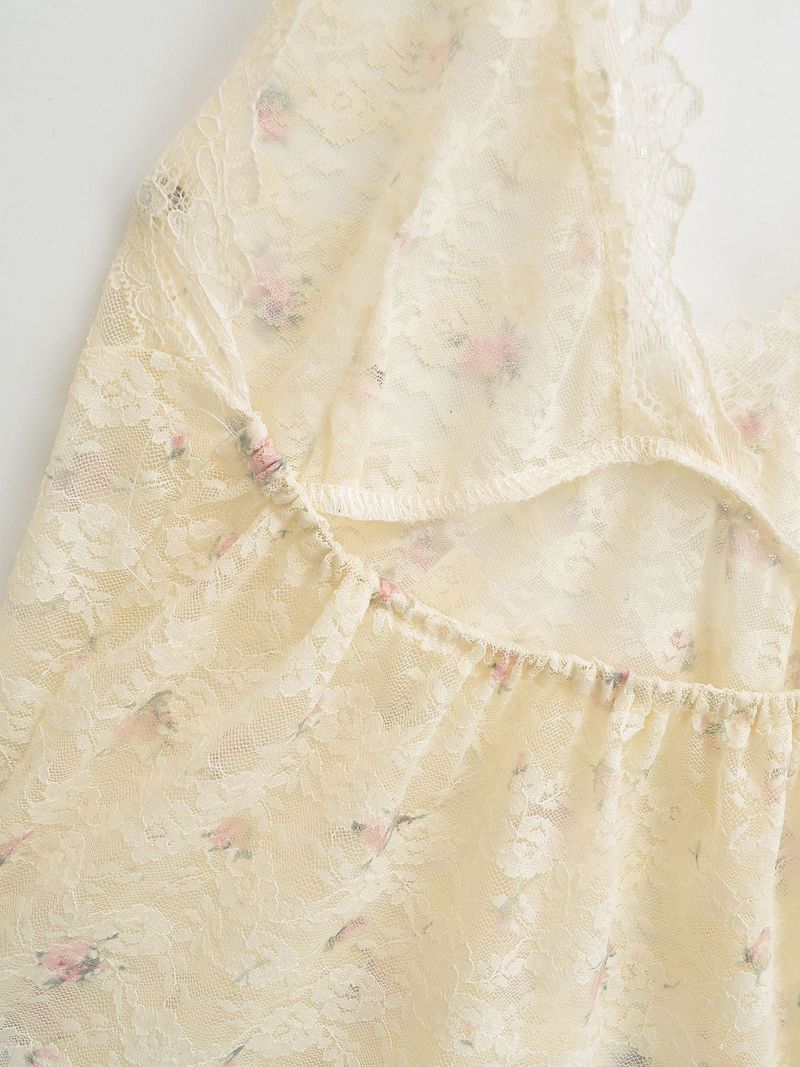 Elin Lace Floral Sleeveless