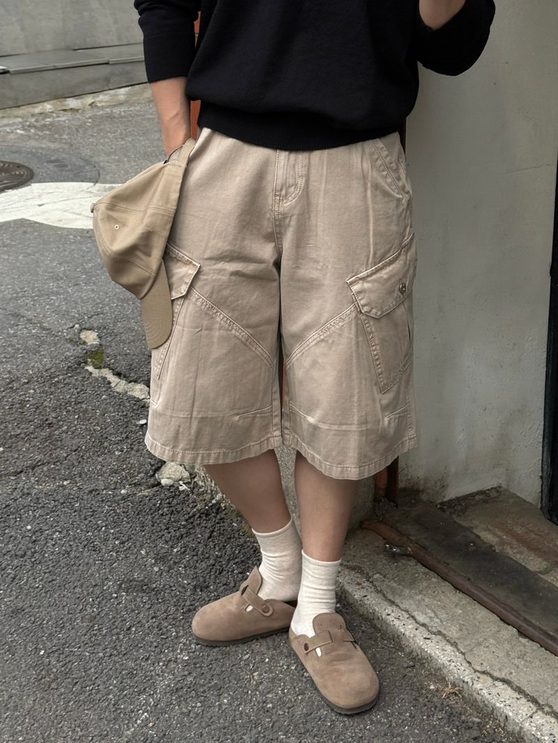 Lard dying bermuda cargo pants