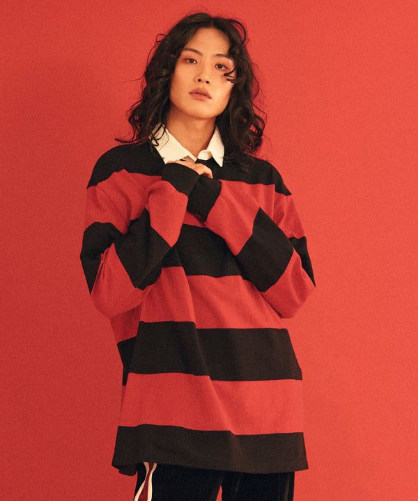 CLUT STUDIO(クラットスタジオ)の「0 1 hell boy rugby shirt(Tops)」