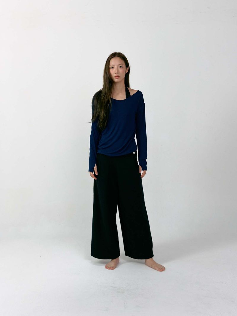 Fingerhole Long Sleeve (Navy)