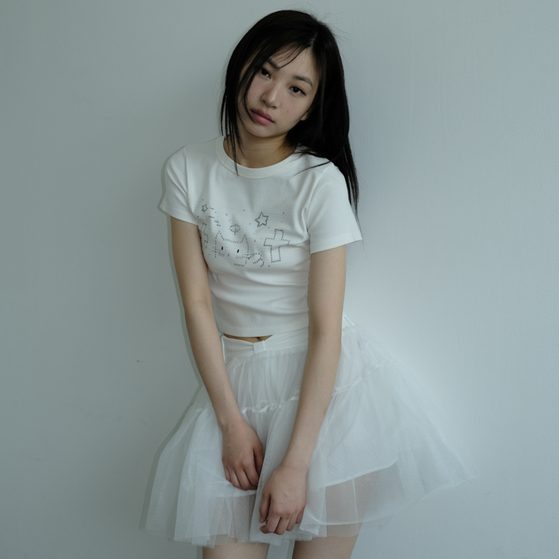SWEAT LIL KIRI TOP _WHITE