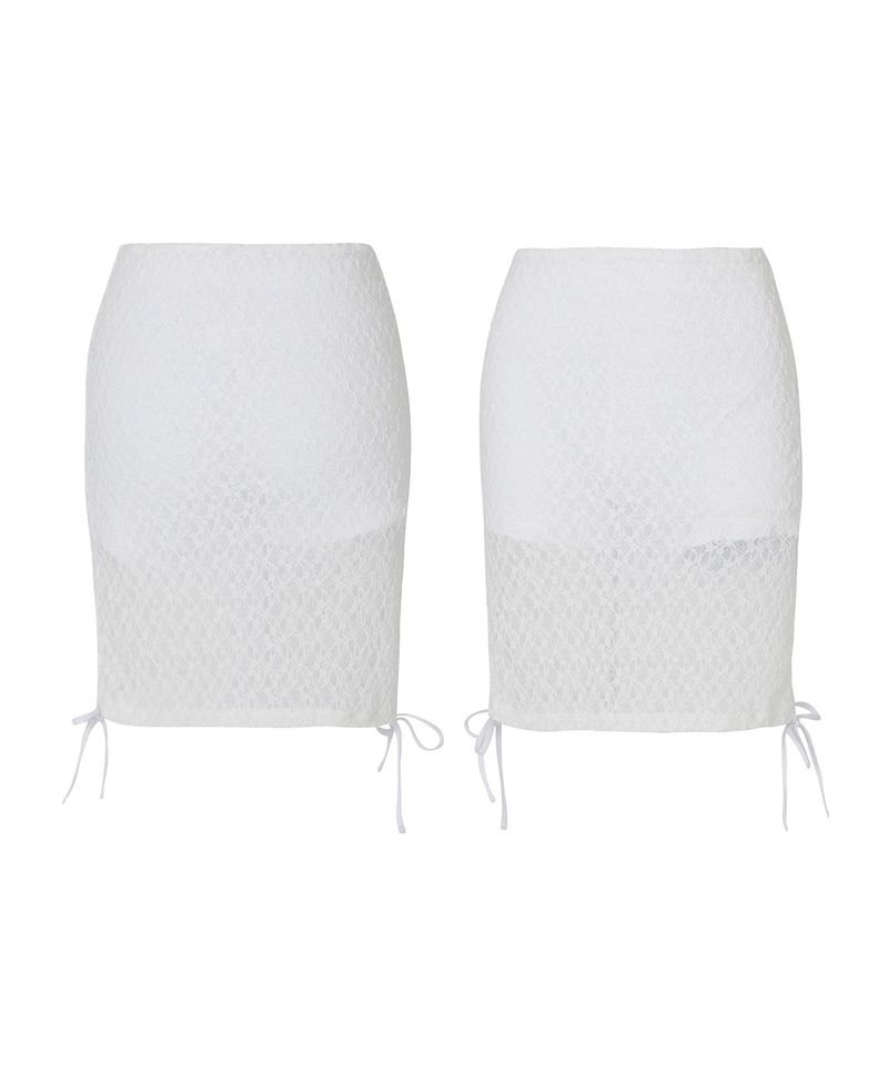 BELLA SKIRT PANTS white
