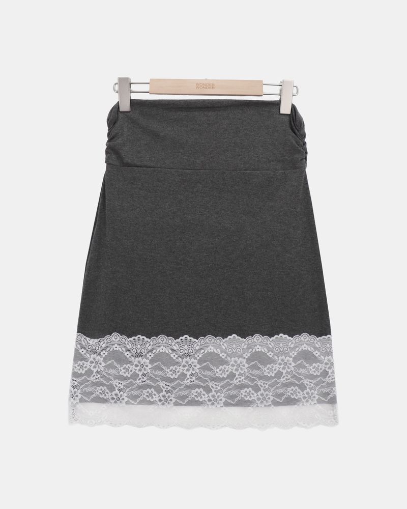 Dyoen Lace Midi Skirt