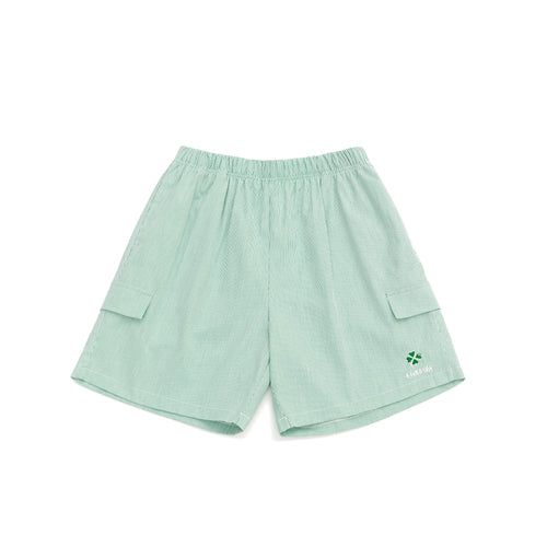A GOOD DAY（ア グッドデイ）の「DOBI STRIPE HALF PANTS(GREEN)（Pants）」