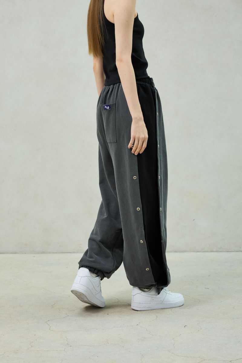PITA SNAP OFF SWEAT PANTS / CHARCOAL