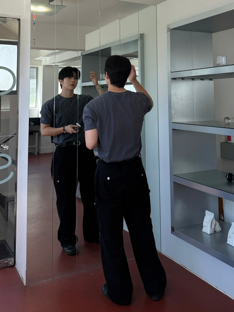 Down pigment dining cargo pants