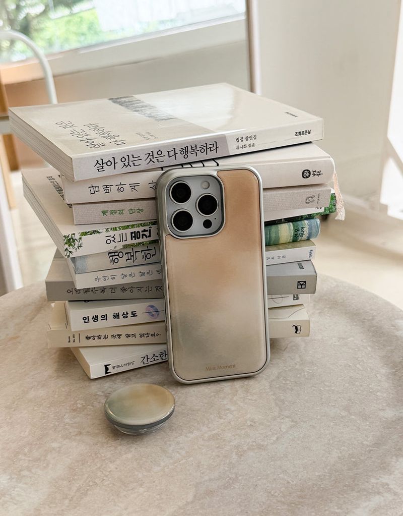 Mint Moment（ミントモーメント）の「[MADE] オート シルバーエポキシ iPhoneケース（スマホグッズ/小物）」