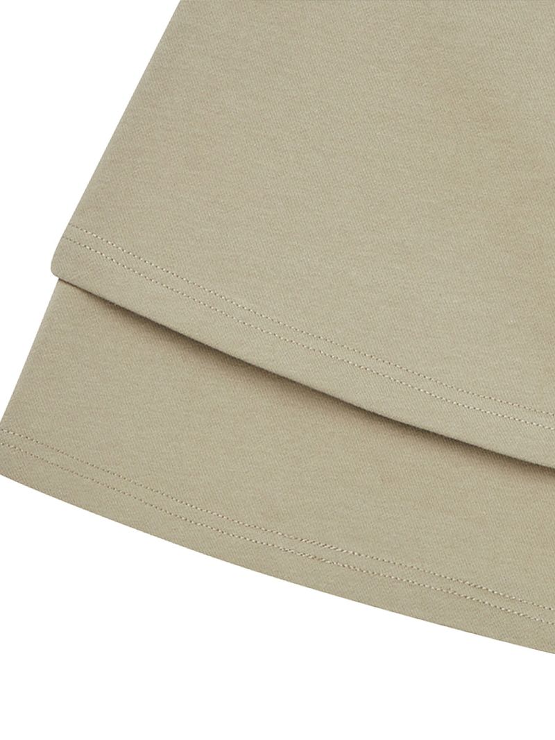 DOUBLE LAYER SKIRT (LIGHT KHAKI)