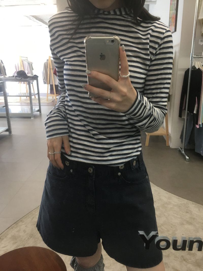 Cotton button shorts (3color)