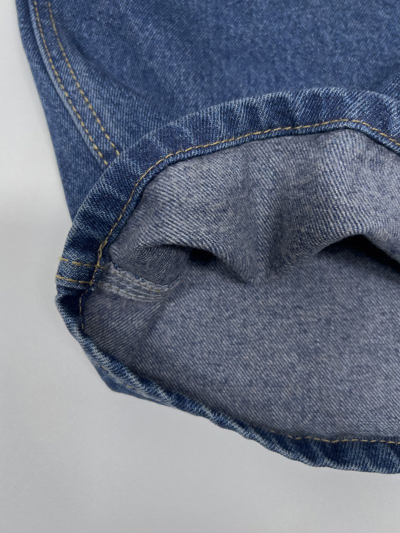 [Brushed Lining] 575 wide denim pants