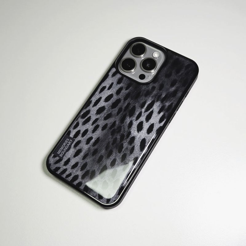 Wild Luxe Leopard Phone Case Shadow (BK_Epoxy)
