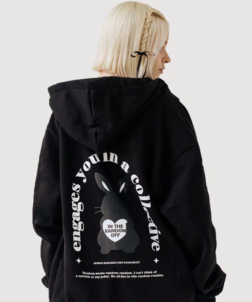 RANDOMOFF（ランダムオフ）の「[NAPPING] BLACKBUNNY BACK HOODIE ZIP-UP 3 COLOR （Tops）」